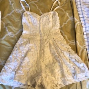 White lace romper